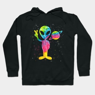 Alien Peace Sign Shirt Hoodie